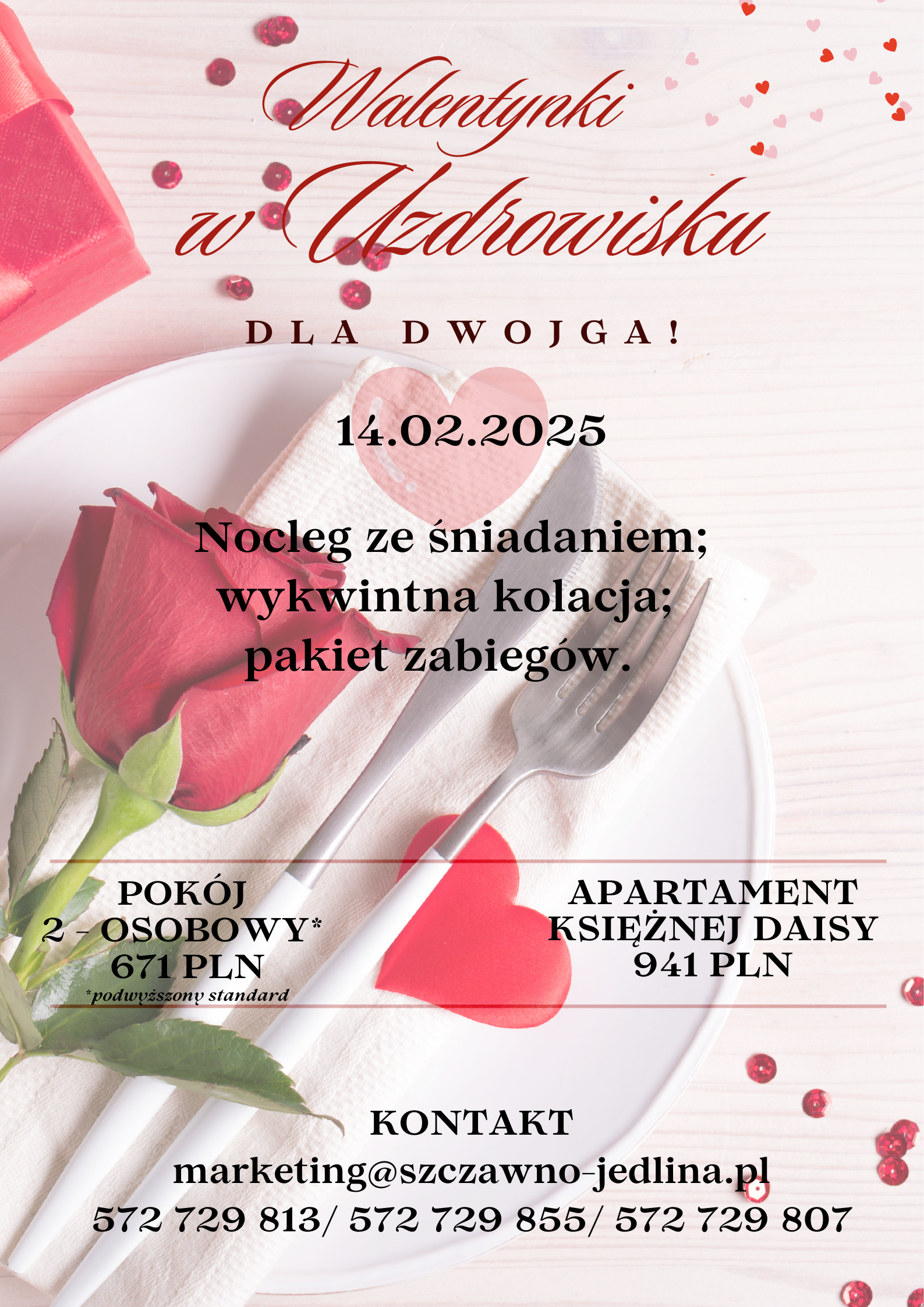 POBYT WALENTYNKOW W APARTAMENCIE DAISY